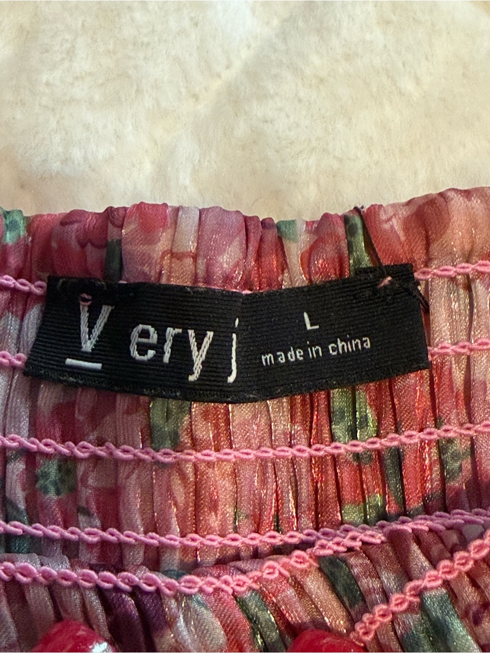 Very J Pink Floral Smocked Garden Party/Wedding/Date Square-Neck Mini Dress-EUC - Picture 4 of 11